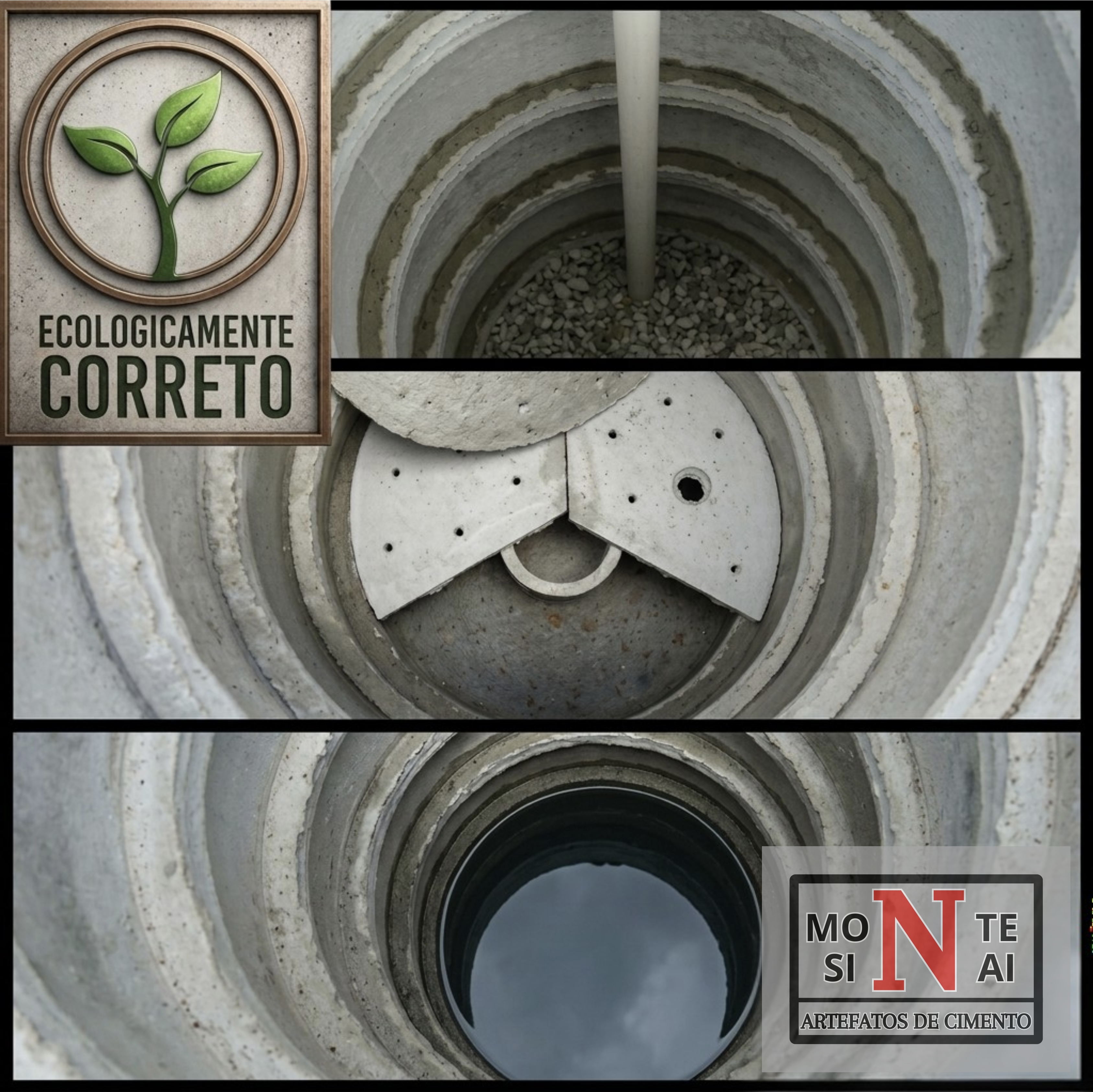 Fossa Séptica de Concreto — Fabricação Própria Monte Sinai